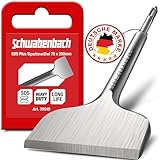 SCHWABENBACH ® Spatmeißel SDS Plus 75 x 250mm - Ideal zum Abtragen von Verputz - Fliesen entfernen Werkzeug - Fliesenmeißel - Extra Gehärtete Flachmeißel Spitze - Mauer Abstemmen mit Bohrhammer Meißel