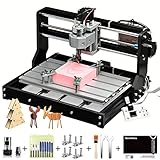 SainSmart Genmitsu CNC 3018-PRO Bausatz Fräs-/Graviermaschine, GRBL-gesteuert, 3 Achsen zur Bearbeitung von Acryl, PVC, Holz, weichem Aluminium, Arbeitsbereich 300mm x 180mm x 45mm