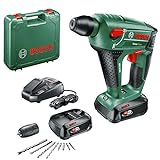 Bosch Akku Bohrhammer UneoMaxx (2 Akku, 18 Volt System, max. Bohrdurchmesser in Beton 10 mm, im Koffer)