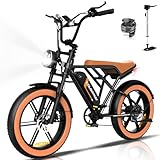 COLORWAY Elektrofahrräder –20 Zoll Offroad EBike, 250W Motor und 48V 15Ah Akku – leistungsstarkes elektrisches Pendlerfahrrad für Unisex-Erwachsene, 7-Gang, die Reichweite beträgt 45–100 km.