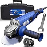 FALKENWALD® Winkelschleifer 125 (1050 Watt, Ø: 125 mm), Winkelschleifer mit Drehzahlregelung & Vibrationsgriff, Flex Trennschleifer & Koffer, Angle Grinder mit 4m Kabel