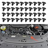 deemars 40PCS Motor unter Abdeckung Push-Typ Retainer Clips, Qualität Nylon Drucknieten, Autozubehör Splash Shield Clips Kompatibel mit Toyota Lexus Camry Corolla, Ersetzen Sie OEM #90467-07201