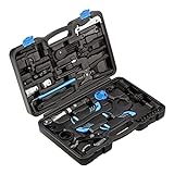 Bluechain® Fahrrad Werkzeugset 42-teilig/Fahrrad Werkzeugkoffer als Fahrradwerkzeugset Profi/Fahrradwerkzeug auch für Reifen & Kette/Bicycle Tool Kit