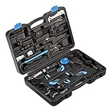 Bluechain® Fahrrad Werkzeugset 42-teilig/Fahrrad Werkzeugkoffer als Fahrradwerkzeugset Profi/Fahrradwerkzeug auch für Reifen & Kette/Bicycle Tool Kit