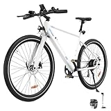 HITWAY E Bike 27.5 Zoll Elektrofahrrad,700c Rennrad City E Bike mit 36V 12Ah Abnehmbarem Akku, 250W Motor, 7 Gang E-Mountainbike, MTB Ebike für Erwachsene, Reichweite 40-80km