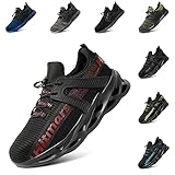 Hitmars Sicherheitsschuhe Herren Damen Arbeitsschuhe S3 S1 S1P S2 Leicht Sportlich Sommer Stahlkappenschuhe mit Stahlkappe Unisex Arbeitsschutzschuhe 1 Rot 42