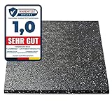 Floordirekt Premium Antivibrationsmatte 60x60cm - Made in Germany - für Waschmaschine Trockner etc. - zuschneidbar - in 4 Stärken erhältlich (60 x 60 x 1,0 cm)