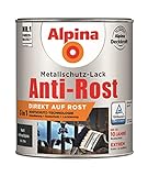 Alpina Metallschutzlack Anti-Rost Anthrazitgrau 750ml matt